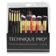 Technique® Pro Lux Makeupborstar, Gold edition - 10 st